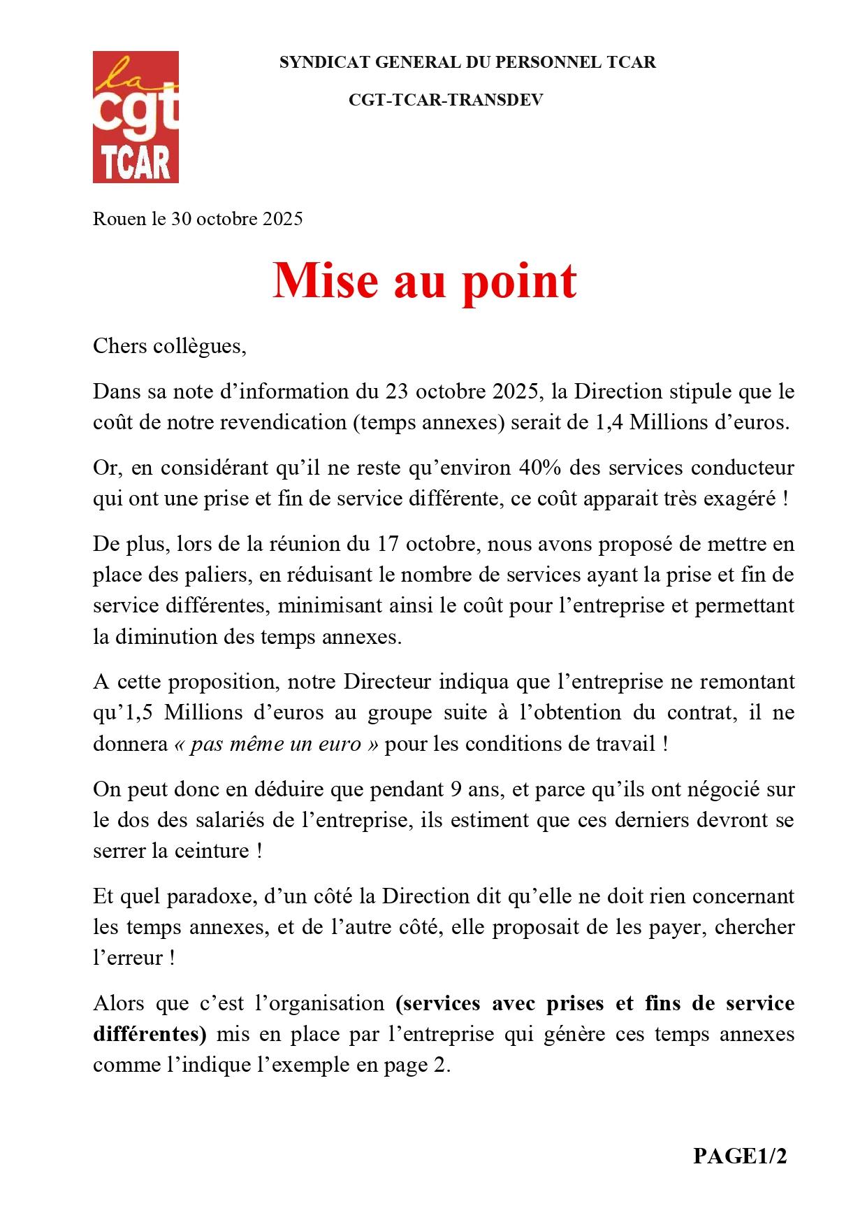 Tract du 30 octobre 2025 page 2